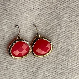 Pink Faceted Earrings